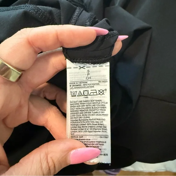 GAP FIT BLACK DRAWSTRING JOGGERS SIZE SMALL - Picture 5 of 5